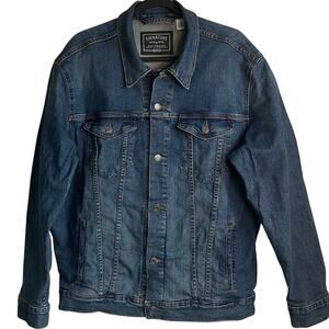 Levi’s Signature Gold Denim Jean Jacket Men's Sz L Trucker Y2K Classic Blue